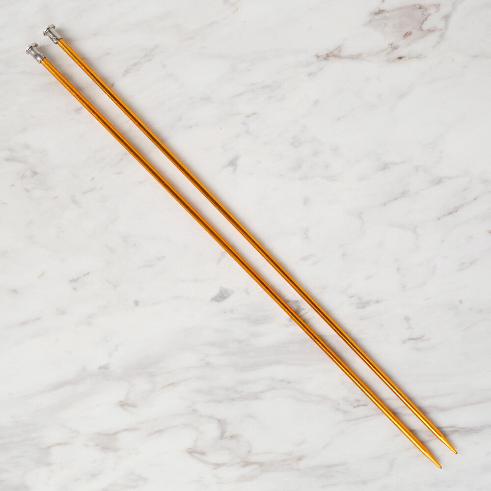 Loren Crafts 5 mm 35 cm Sarı Metal Örgü Şişi - LRN320